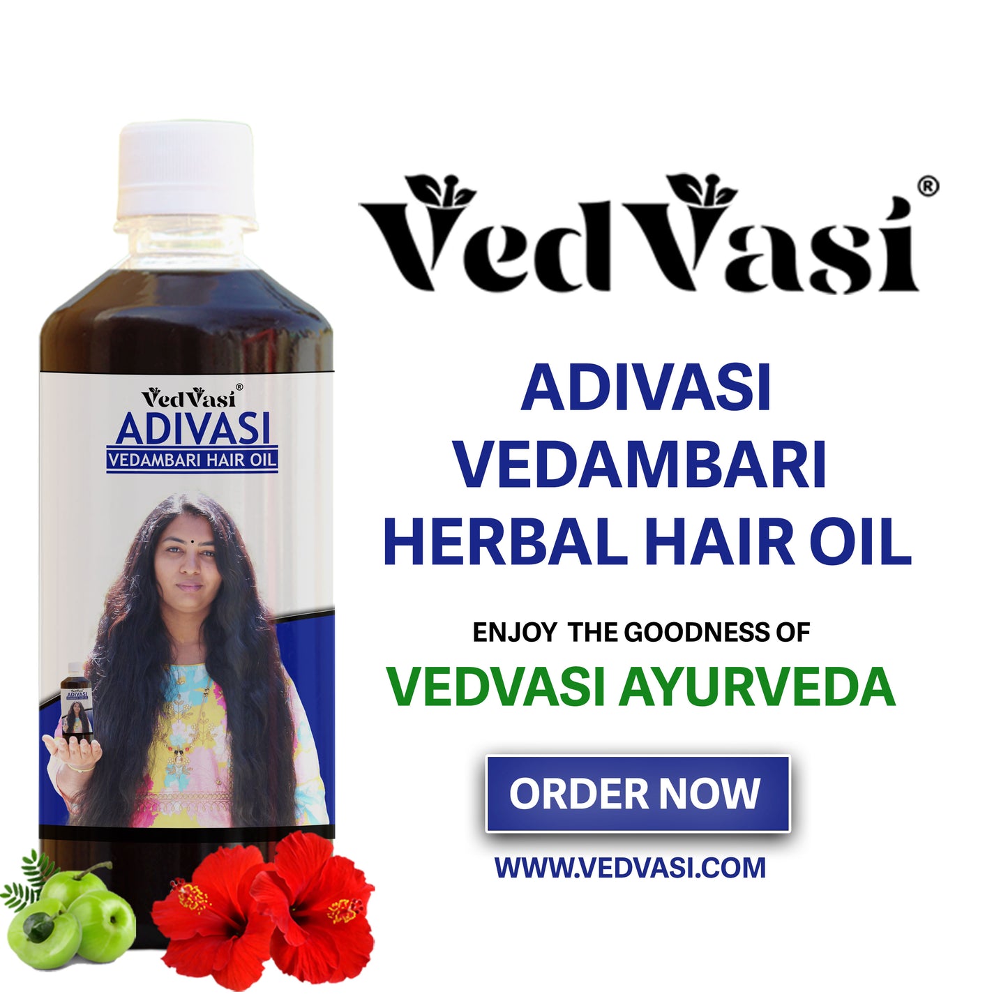 Vedavasi® | Adivasi Vedambari Hair Oil | Get Strong & Long Hair