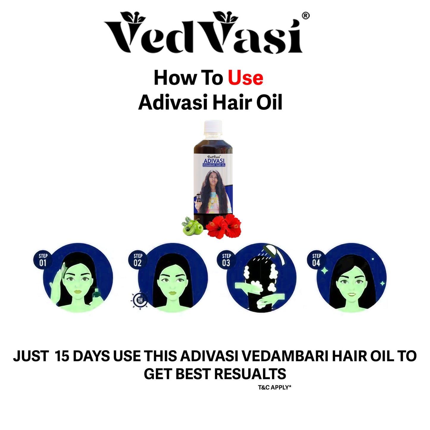 Vedavasi® | Adivasi Vedambari Hair Oil | Get Strong & Long Hair